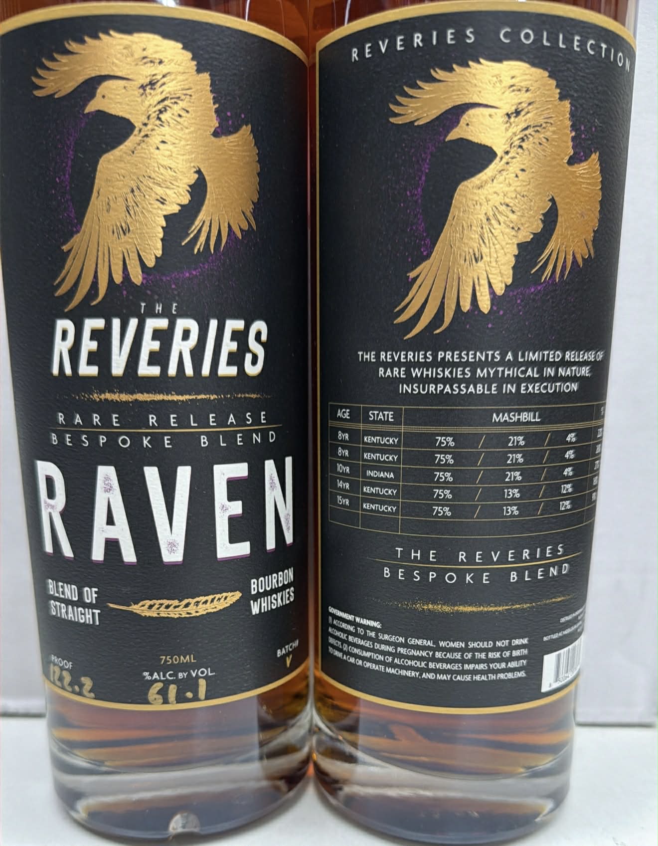 The Reveries Raven Batch #5 Blend of Straight Bourbon 122.2 Proof