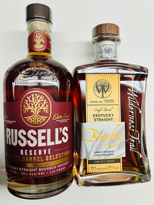 BPWC PRIVATE SELECTION SEPTEMBER RELEASE 2-PACK COMBO RUSSELL'S RESERVE & WILDERNESS TRAIL 2X750ML WAVE1