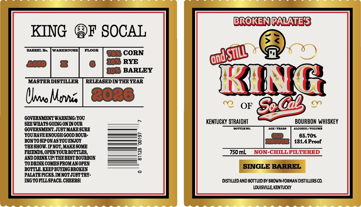Old Forester "King of SoCal" 2026 Release