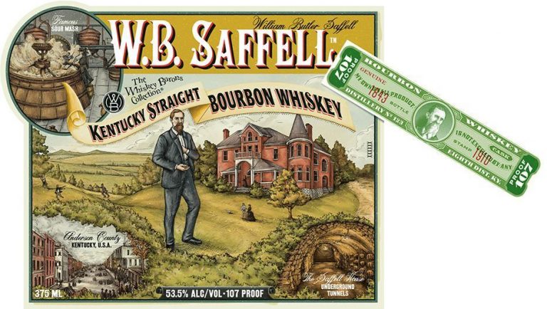 W.B. Saffell Kentucky Straight Bourbon Straight Whiskey Limited Edition 375ML